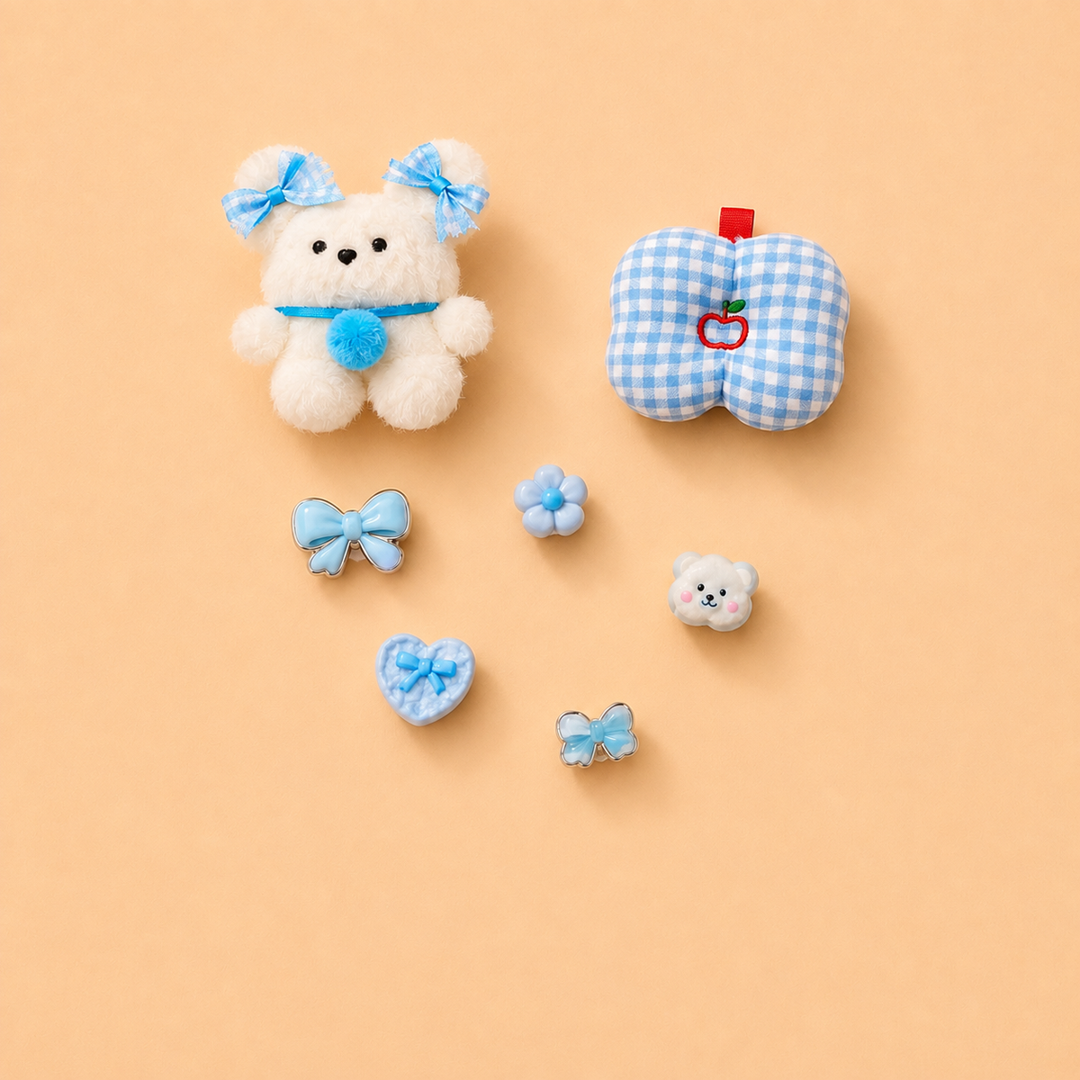 Bunny Bitten Blue Apple Charms